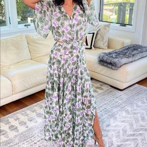 Maje Rochelle Printed Scarf Dress - Size: 36/us4